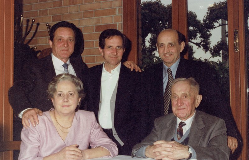 Brothers Ivone, Aredo, Antonio Polato with the father Umberto and the sister Valentina